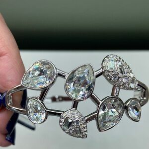 Swarovski Silver and Crystal Teardrop Bracelet